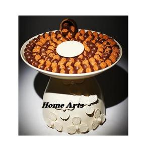 Stainless Steel Chocolate <b>Bowls</b> With Wooden Stand <b>Set</b> Of 3 Different Sizes Fruits <b>Dessert</b> <b>Bowl</b> With Stand In Bulk - Product Image 4