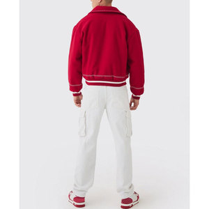 Chaqueta Universitaria de Lana con Logotipo Personalizado 2026, Chaqueta Bomber de Béisbol, Chaqueta de Invierno con Cuerpo y Mangas de Lana - Product Image 2