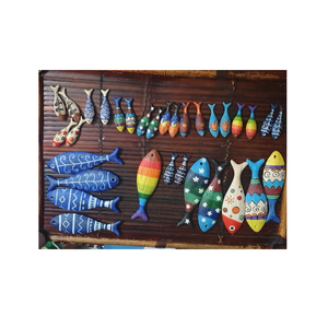 ประติมากรรมปลาทำจากไม้ธรรมชาติสำหรับตกแต่งบ้านและเซน - Product Image 3