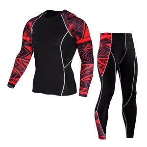 Ensemble de legging de compression respirant et de rashguard pour homme GAF |   Vêtements de sport pour adultes - Product Image 3