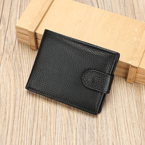 Cartera de Negocios Corta y Sólida para Hombre, de Cuero Genuino y Poliéster, con Logotipo Personalizado, Estilo Moderno, Cierre Abierto, Protección RFID - Product Image 6