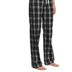 Pantalon de pyjama élastique à taille haute en flanelle à carreaux pour hommes, vêtements de nuit décontractés en tricot de coupe droite pour dormir et marcher, pantalon de pyjama tissé - Product Image 1