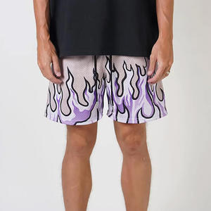 Shorts Deportivos de Malla para Hombre al por Mayor, Estilo Urbano, Sólidos, Impermeables, Transpirables, de Poliéster, Cintura Elástica, Secado Rápido, Personalizables para Correr - Product Image 5