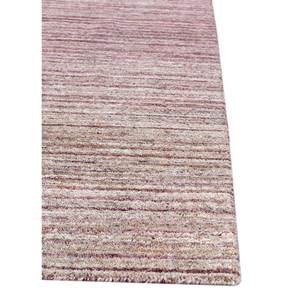 Alfombra de Lana y Viscosa Tejida a Mano con Diseño de Rayas Contorneadas en Rojo y Naranja - para Decoración del Hogar Modelo HWV-51076 - Product Image 4