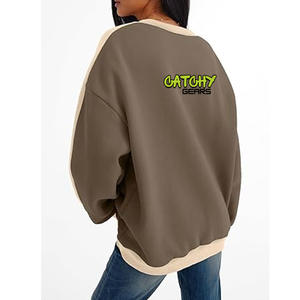 Sweat-shirt en molleton personnalisé à col rond, tissu doux et chaud, pull décontracté pour hommes et femmes, logo OEM, vêtements d'hiver en gros - Product Image 6