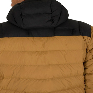 Custom Men's Casual Style Hooded Stand Collar Zipper Puffer Jacket Thick <b>Bubble</b> <b>Coat</b> Winter Season Letter Pattern Canvas Fabric - Product Image 4