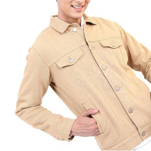 Veste d'hiver respirante personnalisée de grande taille pour hommes Veste en jean à bas prix de haute qualité avec logo personnalisé imprimé pour hommes - Product Image 3