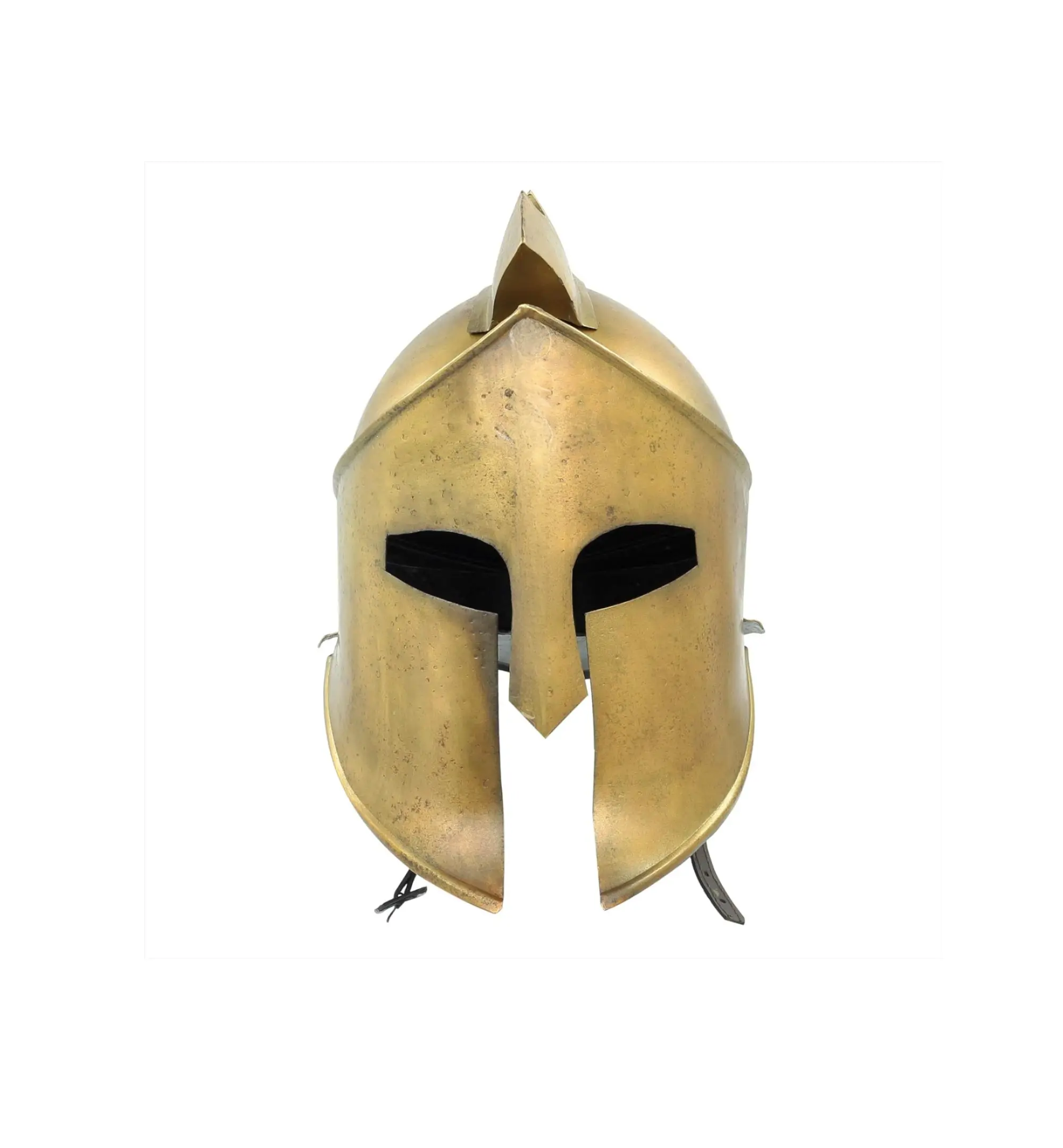 Acabado de bronce antiguo Armadura medieval antigua Caballero Spartan 300 Película Rey Leonidas Casco | Aspecto antiguo clásico Vintage