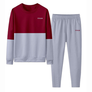 Survêtements d'hiver unisexes de qualité supérieure, sweat-shirts imprimés, pantalon contrasté, tissu extensible doux, respirant, séchage rapide - Product Image 6