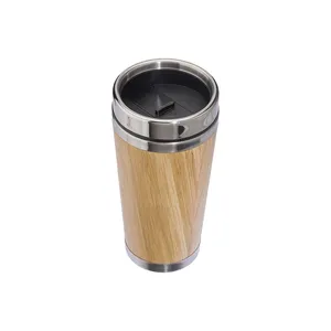 Tazza in Acciaio e Bambù Personalizzata per Promozioni - Product Image 2