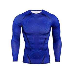 Ropa deportiva Rash Guard Personalizar Camisas de compresión Secado rápido Rash Guard Gym Ropa Hombre Manga larga Rush Guard para hombres - Product Image 6