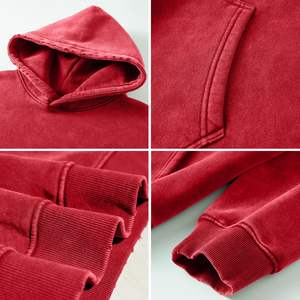 Sudadera con capucha lavada de mezcla de algodón básico de calidad superior para hombre, ropa informal de tela cómoda y acogedora, sudaderas con capucha para invierno - Product Image 4