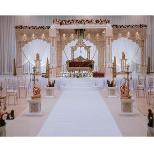 Mandapam de Boda del Sur de la India, Pilar Dev, Kalyana, Mandapam de Fibra Personalizado, Fabricante de Mandapams de Boda, Decoración de Fondo de Lujo, Sofá DST Londan - Product Image 3