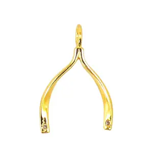 Massiver 14 Karat Gelbgold Diamant Designer Hufeisen Charm Anhänger Feiner Schmuck Gold Diamant Anhänger Großhändler & Hersteller