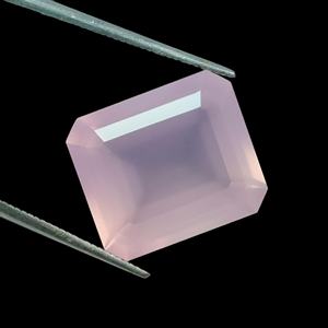 Aspecto impresionante Cuarzo Rosa facetado Calcedonia Piedra preciosa Corte Esmeralda Cuarzo Rosa Piedra preciosa suelta Forma de Octágono Precios al por mayor Gemas - Product Image 2