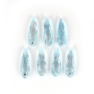 Topacio Azul Suizo Natural, Corte Pera, Facetado, Piedras Preciosas Sueltas, Certificado por Terceros, Venta al Por Mayor, Gopika Exports, Para Fabricación de Joyería - Product Image 1