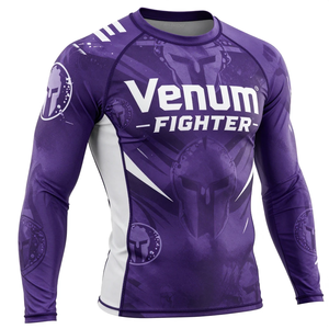เสื้อรัดกล้ามเนื้อแขนยาว Venum Fighter Rush Guard คุณภาพเยี่ยม ดีไซน์ล่าสุด ออกแบบเองได้ คุณภาพดีที่สุด - Product Image 4