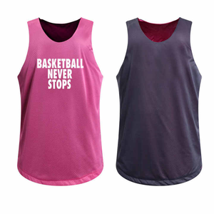 Maillot de basket-ball personnalisé pour hommes Cool Uniformes de basket-ball réversibles pour jeunes Débardeur Vêtements de basket-ball - Product Image 2