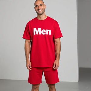 Conjuntos de pantalones cortos estampados de verano Ropa deportiva para hombres Ruining Fitness Twin Sets Camisetas y pantalones cortos para hombres Conjuntos para hombres - Product Image 3