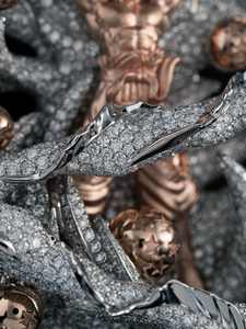 Colgante de Lujo Personalizado de Plata de Ley 925 con Moissanita VVS, Estilo Hip Hop, con Dijes de Plata de Moda con Incrustaciones de Circonitas, Chapado en Rodio - Product Image 5