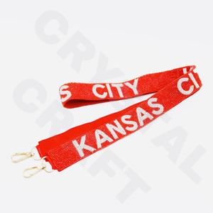 CRYSTAL CRAFT Georgia Bulldogs Perles de verre Couleur personnalisée Sangle de sac à main Taille personnalisée Logo Accessoires à usage quotidien - Product Image 5