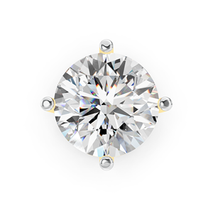 Pendentif en or blanc massif 14 carats avec diamant de laboratoire taille brillant, certifié IGI, design classique et élégant pour femme, idéal pour un anniversaire ou une demande en mariage - Product Image 1