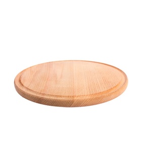 Eco-friendly Wood Pizza <b>Pan</b> Tableware Breakfast Service <b>Large</b> Round Wooden Natural Color - Product Image 5