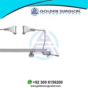Espéculo de ojo quirúrgico de acero inoxidable Hoja ajustable individualmente para elevar tapas Cuchillas sólidas Cuchillas de alambre - Product Image 4