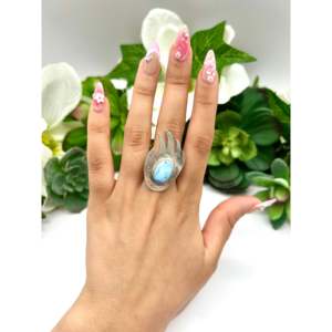 <b>Adjustable</b> Navajo Made Golden Hill Turquoise & Sterling Silver Gemstone <b>Ring</b> Bezel Set Natural Stone Everyday Wear - Product Image 5
