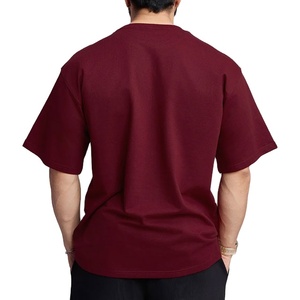 Camiseta Deportiva para Hombre, Corte Regular, Tallas Grandes, Hombros Caídos, Color Sólido, Logotipo Personalizado, Ropa de Fitness, 100% Algodón, Ecológica, Transpirable, 180 - Product Image 2