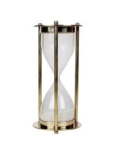 Heure suspendue verre doré luxe fini artisanat décoratif heure nautique minuterie en verre avec suspension et base à prix abordable - Product Image 6