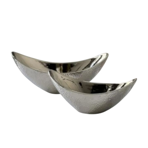 ชามโลหะทรงโค้งสำหรับงานแต่งงานอุปกรณ์ตกแต่งโต๊ะในบ้านอุปกรณ์ตกแต่งโต๊ะดีไซน์ใหม่ล่าสุด - Product Image 1