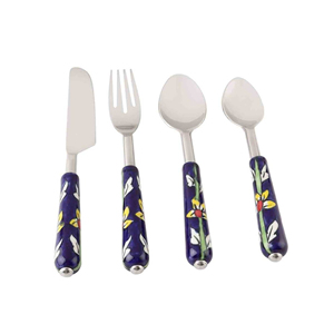 เครื่องใช้บนโต๊ะอาหารทำจากสเตนเลสสตีลที่หรูหราโดยผู้ผลิตอินเดียชุดรับประทานอาหารตะวันตกพร้อมแผ่นเงินสำหรับงานแต่งงาน - Product Image 6