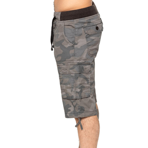 Nouveaux shorts d'été pour hommes, décontractés, taille mi-haute, 6 poches, uni, respirant, polyester/coton - Product Image 2