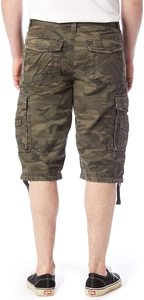 Pantalones holgados de algodón para hombre, pantalones cortos informales hasta la rodilla para hombre, pantalones Cargo de sarga con bolsillo y cremallera, pantalones cortos Cargo al por mayor - Product Image 2