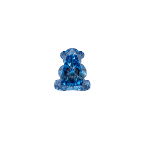 Diamant Teddy Bear synthétique cultivé en laboratoire, certifié IGI GIA, vente en gros, HPHT CVD, naturel, fantaisie, bleu, VVS VS - Product Image 1