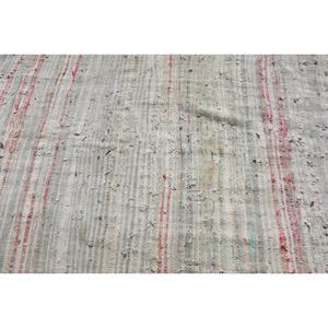 Alfombra vintage estilo Kilim de 4.2x10.8 pies (127x328 cm), color gris con motivos de plantas y árboles, alfombra turca. - Product Image 5