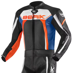 Hombre Ascari Pro Moto Racing cuero de vaca/Mono de cuero de canguro CE Nivel 2 Auto Racing Wear alto perforado moto traje 1 pieza - Product Image 1