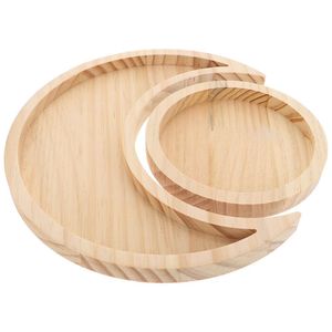 Plateau de service rectangulaire de luxe antique Woodeen Assiette de charge élégante en matériau PP Vente directe en usine-Commande minimum 100 pièces - Product Image 3