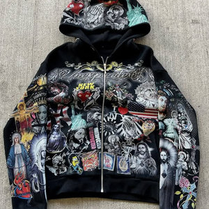 Sudadera para hombre Crop Boxy Fit con estampado personalizado de peso pesado de algodón lavado con ácido de alta calidad, serigrafía de su logotipo y diseño - Product Image 3