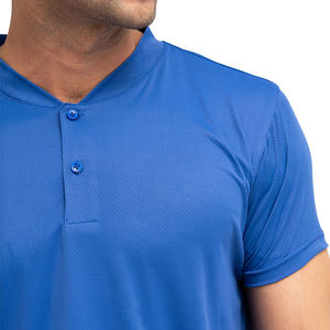 Vente en gros 100% coton T-shirts à boutons pour hommes haute qualité impression Logo graphique manches courtes votre propre marque pour l'été - Product Image 5