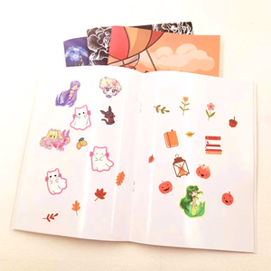 <span class=keywords><strong>Libro</strong></span> de Pegatinas Reutilizables Personalizadas de Papel Antiadherente de 120 g/m² para Manualidades y Scrapbooking - Product Image 1