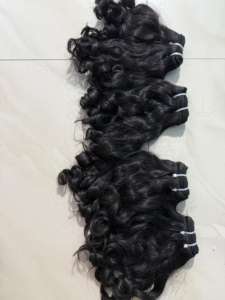 Cheveux humains naturels indiens bruts bouclés pour bébés, avec frontal - Product Image 2