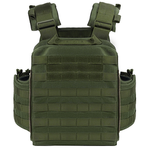 Portador de placa táctica de liberación rápida 1000D Nylon multifunción Molle senderismo chaleco táctico de combate protector - Product Image 5