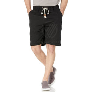 Haute qualité 100% coton solide décontracté hommes Shorts meilleure vente séchage rapide taille élastique toile tissu pour la vente en ligne - Product Image 1