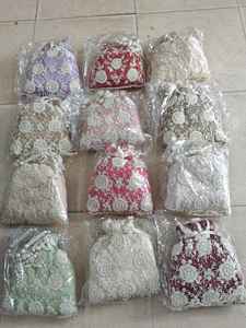 Mini bolso Potli de diseñador para mujer, bordado de perlas multicolor, cierre de cordón de alta calidad, regalo de fiesta de boda, moda india - Product Image 6