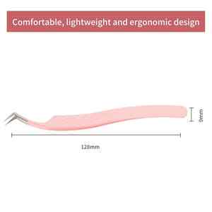 Pinzas de extensión de pestañas con múltiples opciones de puntas de acero inoxidable, pinzas de pestañas injertadas con logotipo personalizado, 2 años de garantía y muestra gratis - Product Image 3