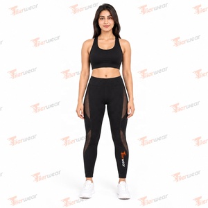 <b>Women</b> <b>Compression</b> <b>Leggings</b> High Waist Workout Fitness Running Gym Yoga Sports Tights Stretch Performance Activewear Custom OEM - Product Image 2