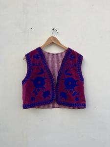 Suzani Work Mujeres Chaqueta Corta Abrigo, Nueva Llegada India Mujeres Chaqueta - Product Image 3