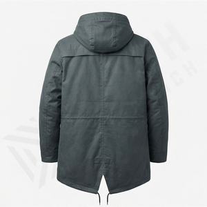 Nouvelle veste parka classique à capuche pour homme confortable 2025, parka personnalisable de qualité supérieure - Product Image 2
